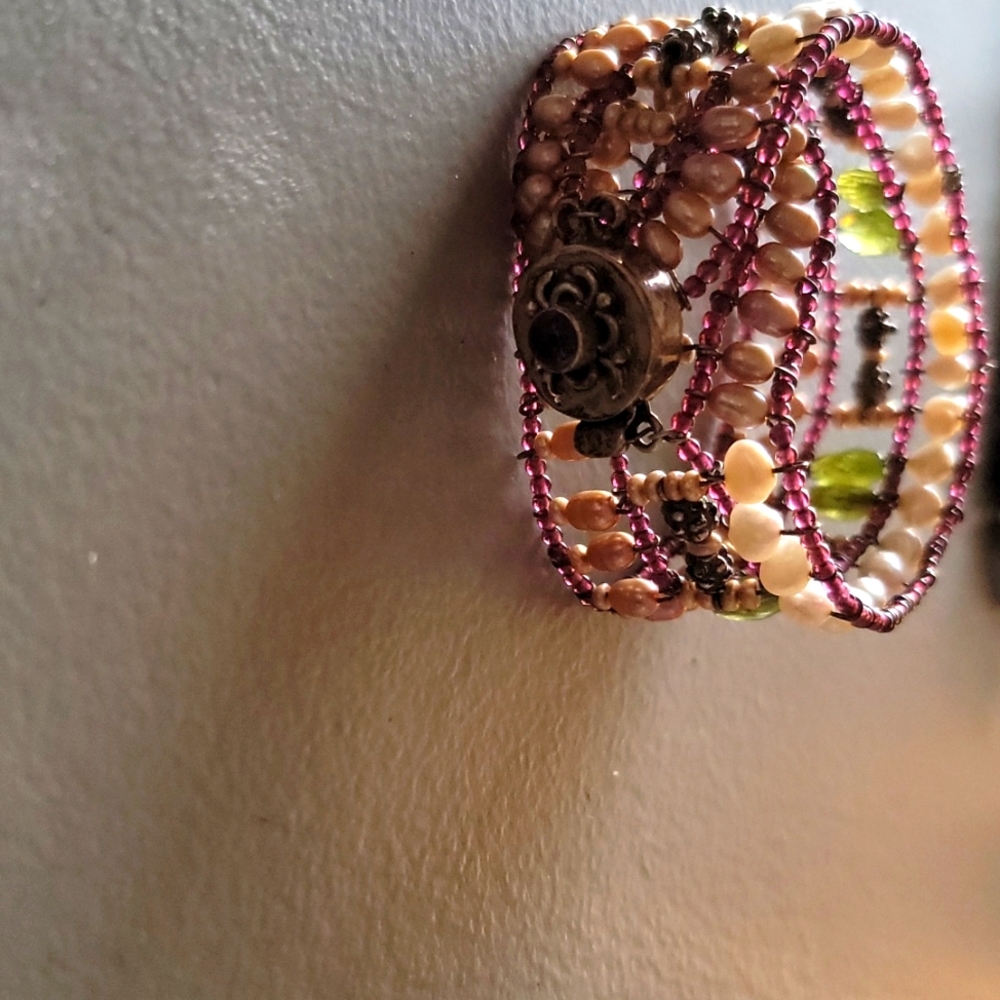 one of a kind sterling and gem bracelets